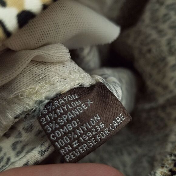 J. McLaughlin Women's 8 Animal Print Beige Leggings 30.5" 29.5" 8.5" - Picture 10 of 10